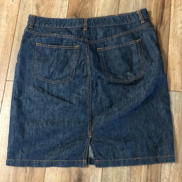 LL Bean jean skirt - Picture 2 of 4